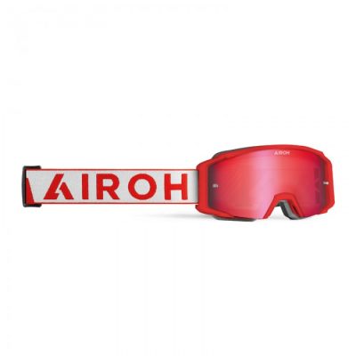 GBXR108 GOGLE AIROH BLAST XR1 RED MATT - SZYBA BLUE MIRRORED