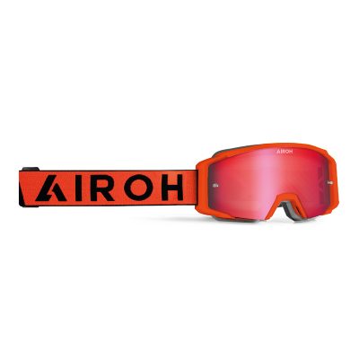 GBXR132 GOGLE AIROH BLAST XR1 ORANGE MATT - SZYBA RED MIRRORED