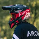 GOGLE AIROH BLAST XR1 RED MATT - SZYBA BLUE MIRRORED 5 (GBXR108)