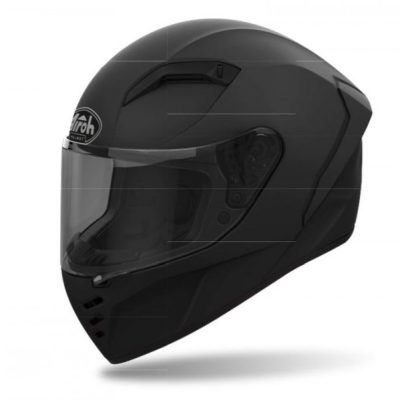 Kask AIROH Connor Black Matt widziany z boku