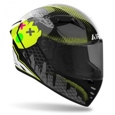 Kask motocyklowy Airoh Connor Gamer Gloss widziany z boku