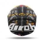 Kask Airoh Connor Samurai Matt, widok od tyłu
