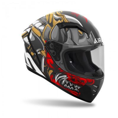 Kask motocyklowy Airoh Connor Samurai Matt z profilu bocznego.