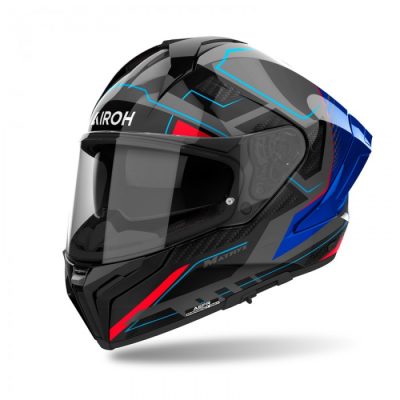 MX-RK18 KASK AIROH MATRYX ROCKET BLUE/RED GLOSS