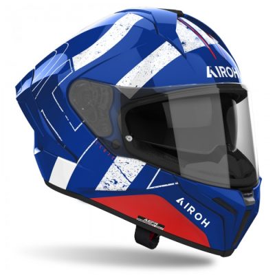 MX-S55 KASK AIROH MATRYX SCOPE BLUE/RED GLOSS