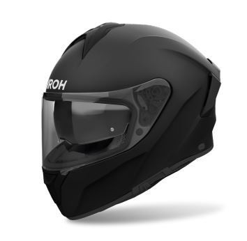 Kask motocyklowy Airoh Spark 2 Color Black Matt widziany z boku.