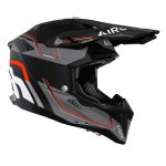 Kask motocyklowy Airoh Aviator 3 Leader Orange Matt widziany z boku