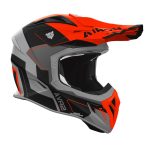 Kask motocyklowy Airoh Aviator Ace 2 Shield Orange Matt z boku