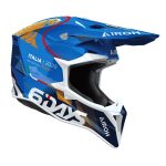 Kask motocyklowy Airoh Wraap 6Days Italy 2025, widok z boku