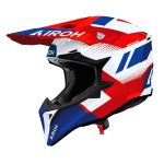 KASK MOTOCYKLOWY AIROH WRAAAP VISION RED BLUE GLOSS